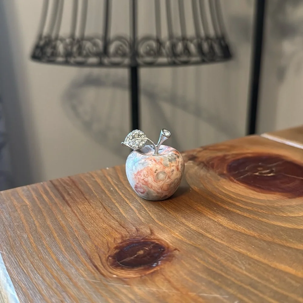 Fire Amethyst Crystal Apple - Picture 1 of 4